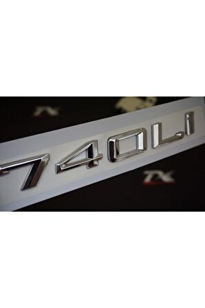 Bmw 740li 740i Bagaj Krom Metal 3m 3d Yazı Logo