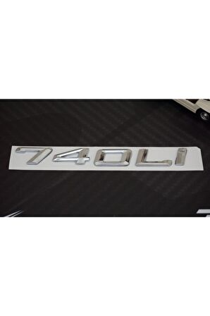 Bmw 740li 740i Bagaj Krom Metal 3m 3d Yazı Logo