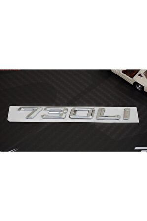 Bmw 730li 730i Bagaj Krom Metal 3m 3d Yazı Logo
