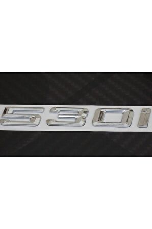 Bmw 530i Bagaj Krom Metal 3m 3d Yazı Logo