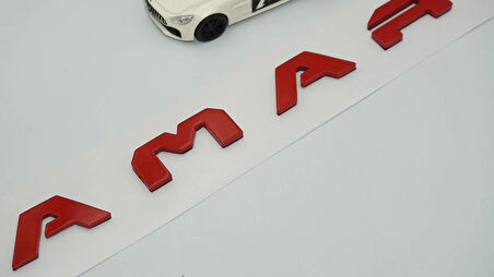 DK Tuning VW Volkswagen Amarok Ön Kaput Kırmızı ABS Yazı Logo Amblem