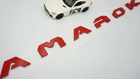 DK Tuning VW Volkswagen Amarok Ön Kaput Kırmızı ABS Yazı Logo Amblem