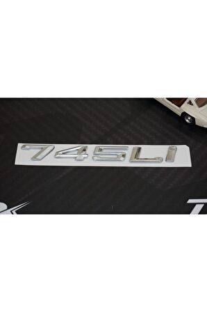 Bmw 745li 745i Bagaj Krom Metal 3m 3d Yazı Logo