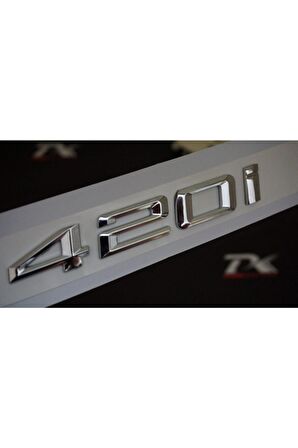 Bmw 420i Bagaj Krom Metal 3m 3d Yazı Logo
