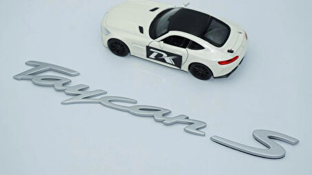 DK Tuning Porsche Taycan S Bagaj 3M 3D Gri ABS Yazı Logo Amblem