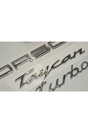 Porsche Taycan Turbo Bagaj 3m 3d Abs Yazı Logo Amblem Seti