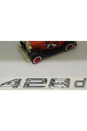 Bmw 428d Bagaj Krom Metal 3m 3d Yazı Logo