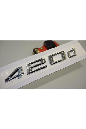 Bmw 420d Krom Metal 3m 3d Bagaj Logo Yazı Orjinal Ürün