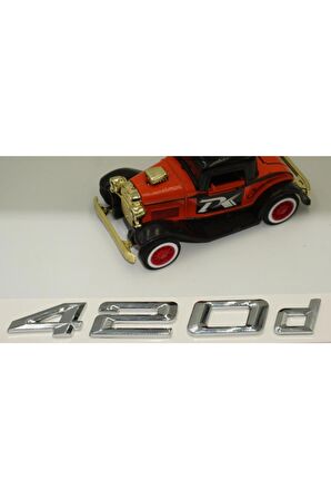Bmw 420d Krom Metal 3m 3d Bagaj Logo Yazı Orjinal Ürün