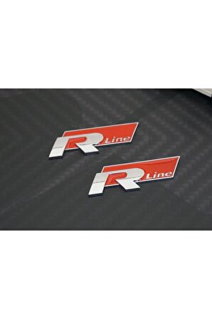 R Line Çamurluk Yanı 3m 3d Krom Metal Logo Seti