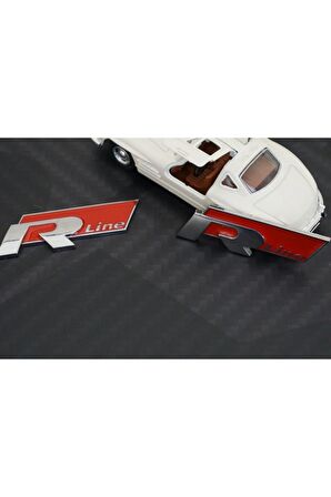 R Line Çamurluk Yanı 3m 3d Krom Metal Logo Seti