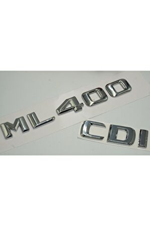 Benz Ml 400 Cdı Bagaj Krom Metal 3m 3d Yazı Logo