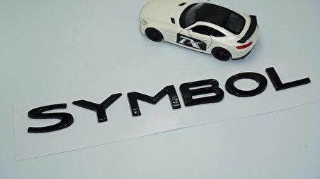 DK Tuning Renault Symbol Siyah ABS 3M 3D Bagaj Yazı Logo