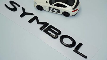 DK Tuning Renault Symbol Siyah ABS 3M 3D Bagaj Yazı Logo