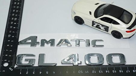 DK Tuning GL400 4Matic Bagaj Krom ABS Yazı Logo Benz İle Uyumlu