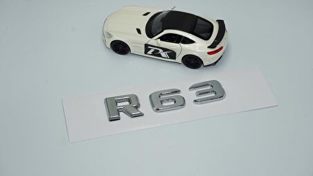 DK Tuning R 63 Bagaj Krom ABS 3M 3D Yazı Logo Benz İle Uyumlu
