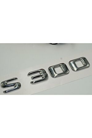 Benz S300 Bagaj Krom Metal 3m 3d Yazı Logo