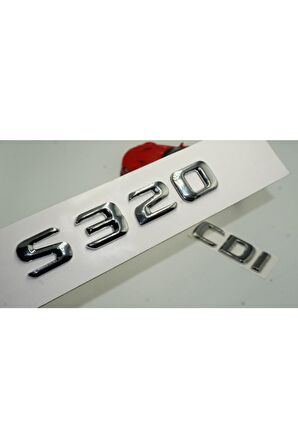 S320 Cdı Bagaj Krom Metal 3m 3d Yazı Logo