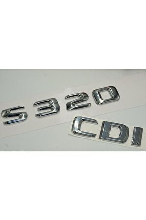 S320 Cdı Bagaj Krom Metal 3m 3d Yazı Logo