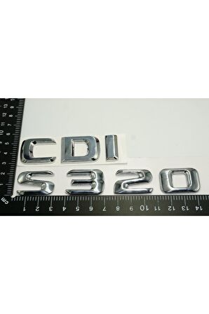 S320 Cdı Bagaj Krom Metal 3m 3d Yazı Logo