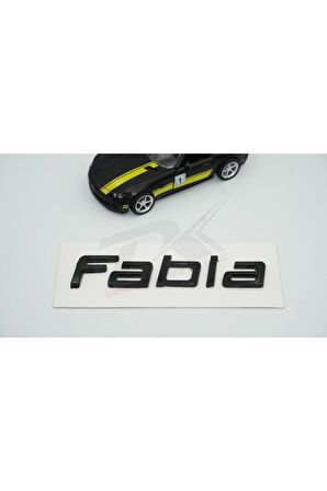 Bagaj Parlak Siyah Abs 3m 3d Yazı Logo Amblem