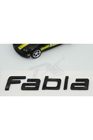 Bagaj Parlak Siyah Abs 3m 3d Yazı Logo Amblem