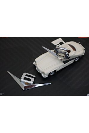 V6 3m 3d Çamurluk Yanı Krom Metal Yazı Logo Seti