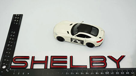 DK Tuning Mustang SHELBY GT350 GT500 Siyah Kırmızı Bagaj Yazı Logo Arma