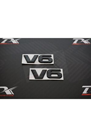 V6 3m 3d Çamurluk Yanı Metal Yazı Logo