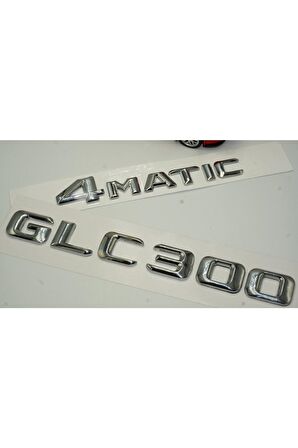 Benz Glc 300 4matic Bagaj Krom Metal 3m 3d Yazı Logo