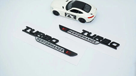 DK Tuning Turbo E Performance Gri Çamurluk Yanı Logo Benz İle Uyumlu