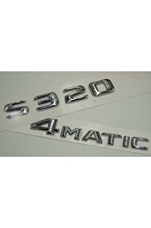 S320 4matic Bagaj Krom Metal 3m 3d Yazı Logo