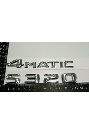 S320 4matic Bagaj Krom Metal 3m 3d Yazı Logo