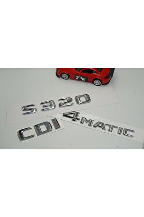 S320 Cdı 4matic Bagaj Krom Metal 3m 3d Yazı Logo