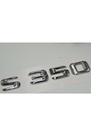 Benz S350 Bagaj Krom Metal 3m 3d Yazı Logo