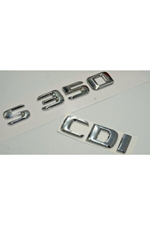 Benz S350 Cdı Bagaj Krom Metal 3m 3d Yazı Logo
