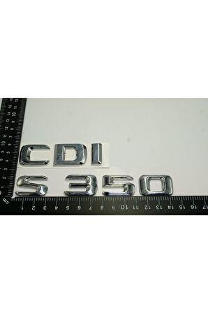 Benz S350 Cdı Bagaj Krom Metal 3m 3d Yazı Logo