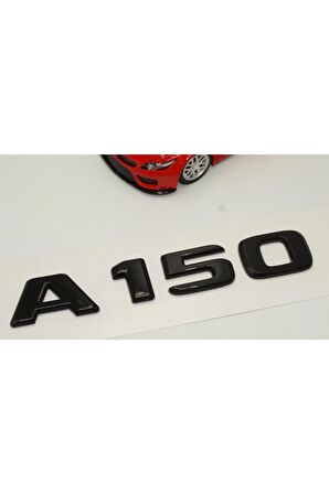 A 150 Bagaj Parlak Siyah Abs 3m 3d Yazı Logo