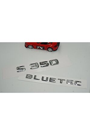 Benz S350 Bluetec Bagaj Krom Metal 3m 3d Yazı Logo