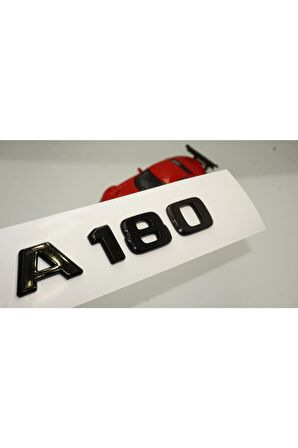 A 180 Bagaj Parlak Siyah Abs 3m 3d Yazı Logo