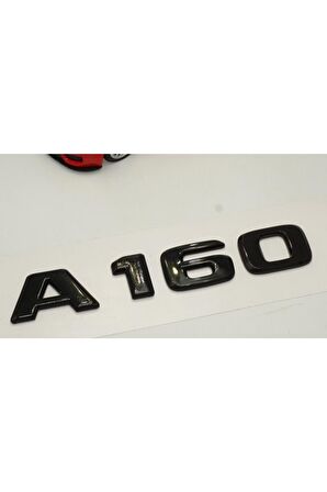 A 160 Bagaj Parlak Siyah Abs 3m 3d Yazı Logo