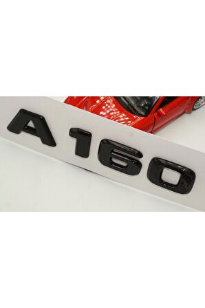 A 160 Bagaj Parlak Siyah Abs 3m 3d Yazı Logo