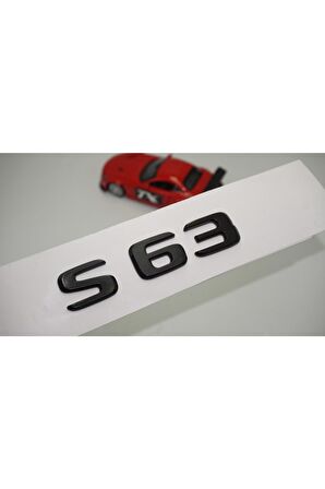 S 63 Bagaj Parlak Siyah Abs 3m 3d Yazı Logo