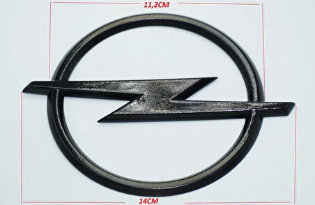 DK Tuning Opel Bagaj Siyah ABS Logo Amblem Arma 112mm