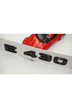 E 430 Bagaj Parlak Siyah Abs 3m 3d Yazı Logo