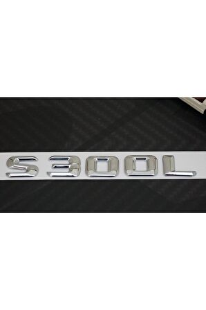 S300l Bagaj Krom Metal 3m 3d Yazı Logo