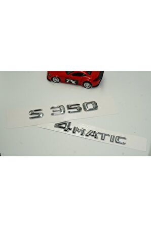 Benz S350 4matic Bagaj Krom Metal 3m 3d Yazı Logo
