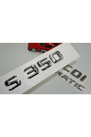 Benz S350 Cdı 4matic Bagaj Krom Metal 3m 3d Yazı Logo