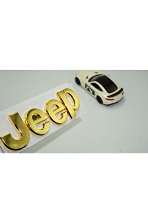 Jeep Kaput Bagaj 3m 3d Gold Metal Logo Amblem Arma