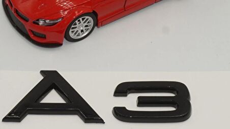 DK Tuning Audi A3 Bagaj Parlak Siyah 3M Yazı Logo Orjinal Ürün